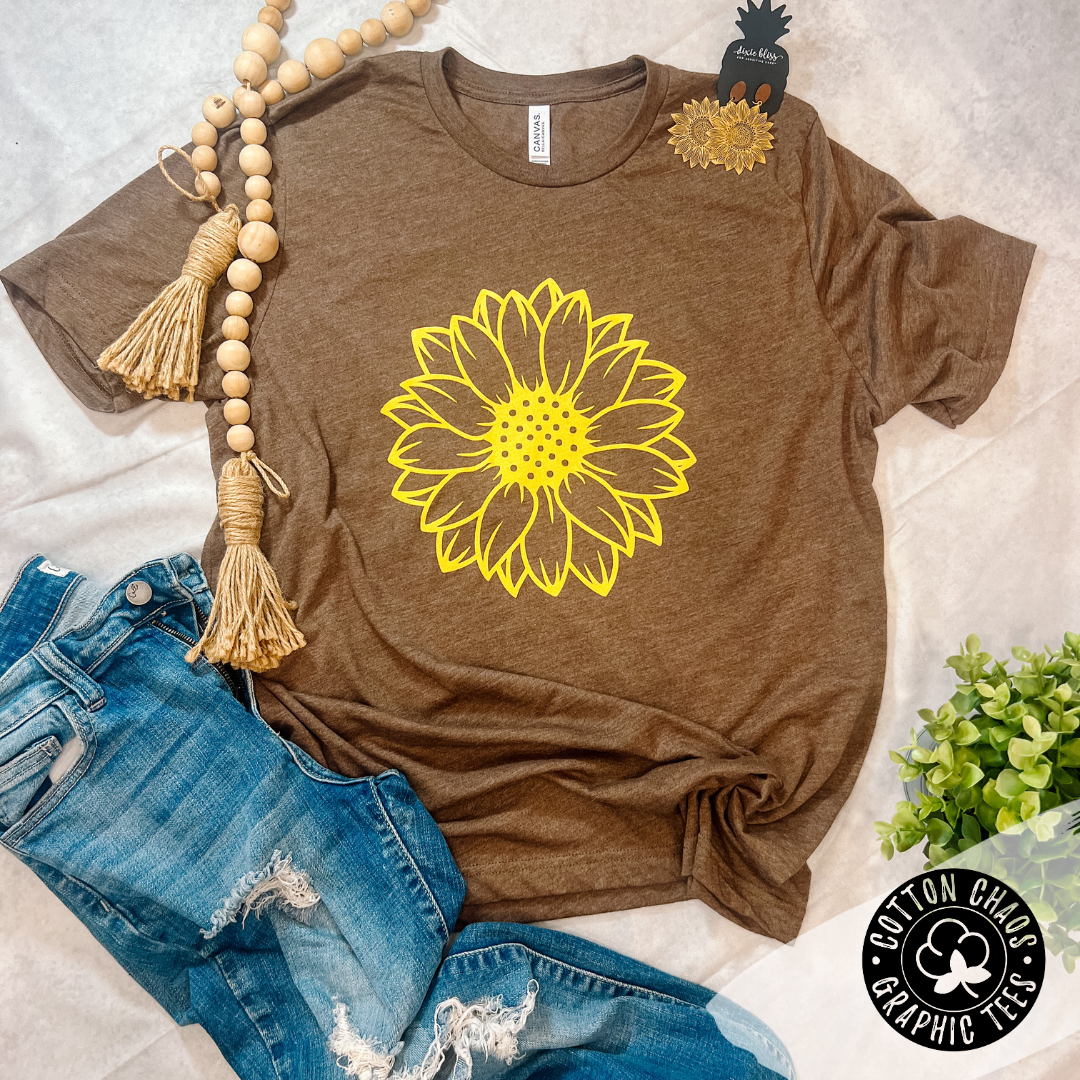 Autumn Sunflower Delight Graphic Tee