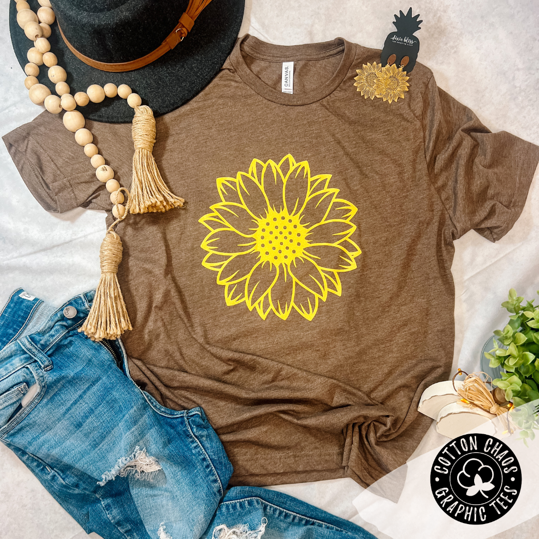Autumn Sunflower Delight Graphic Tee
