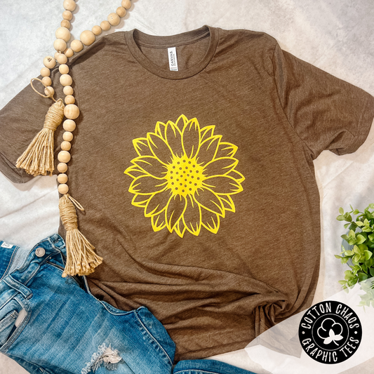 Autumn Sunflower Delight Graphic Tee