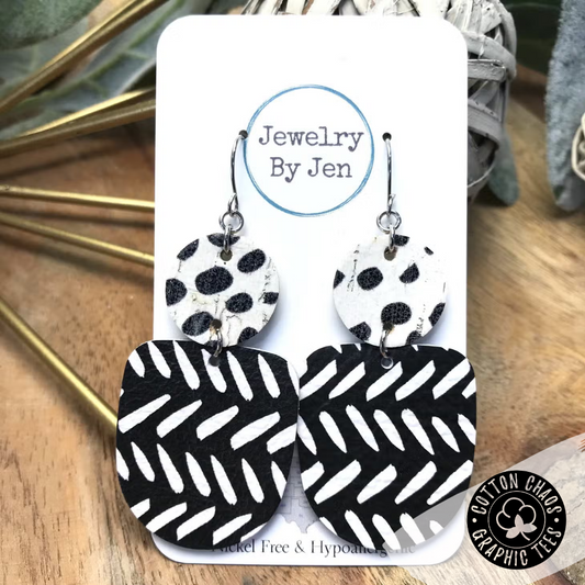 Boho Dangle: Spots & Chevron