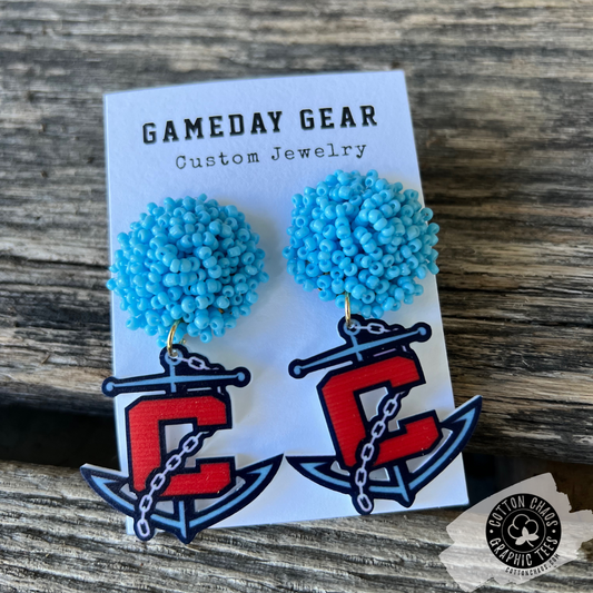Calloway Anchor Custom Earrings